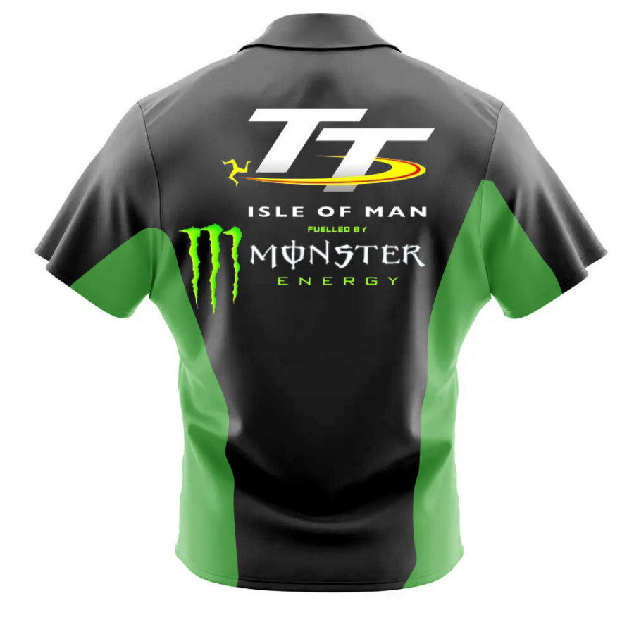 

Мужская модная рубашка Monster Energy Isle Of Man T с коротким рукавом и пляжным отдыхом