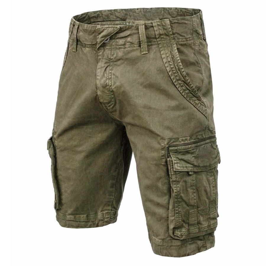 

Short Cargo Vintage Pour Hommes Avec Poches En Détresse