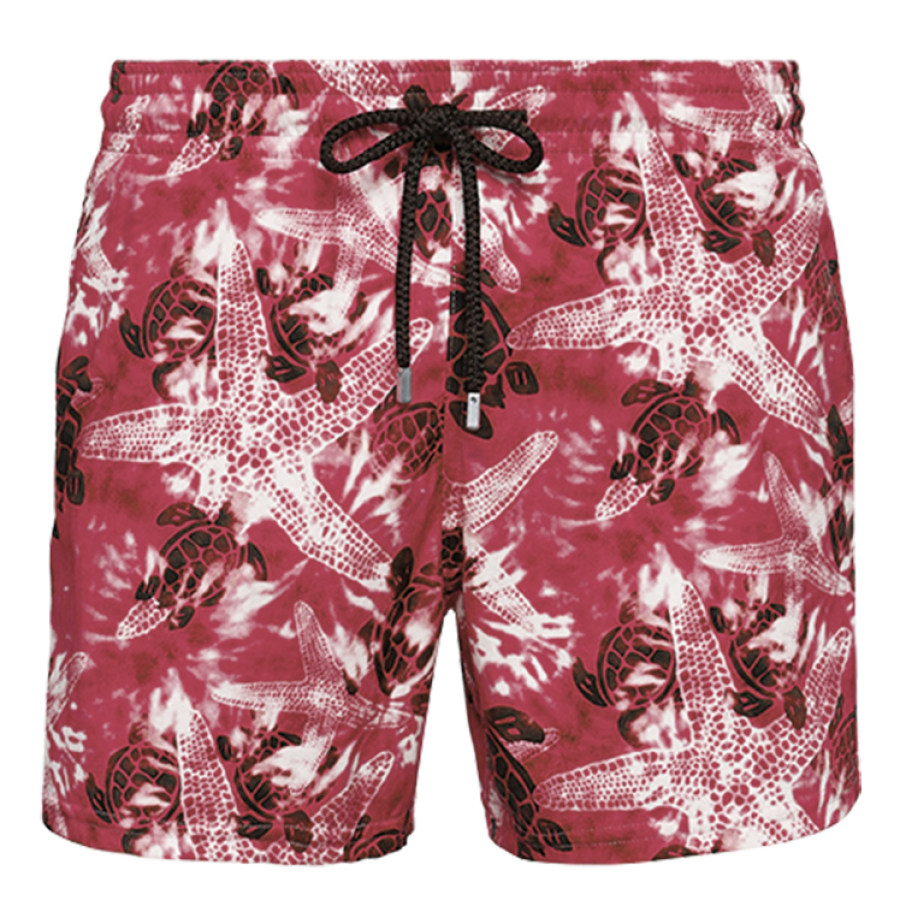 

Men's Printed Swim Trunks Hawaii Beach