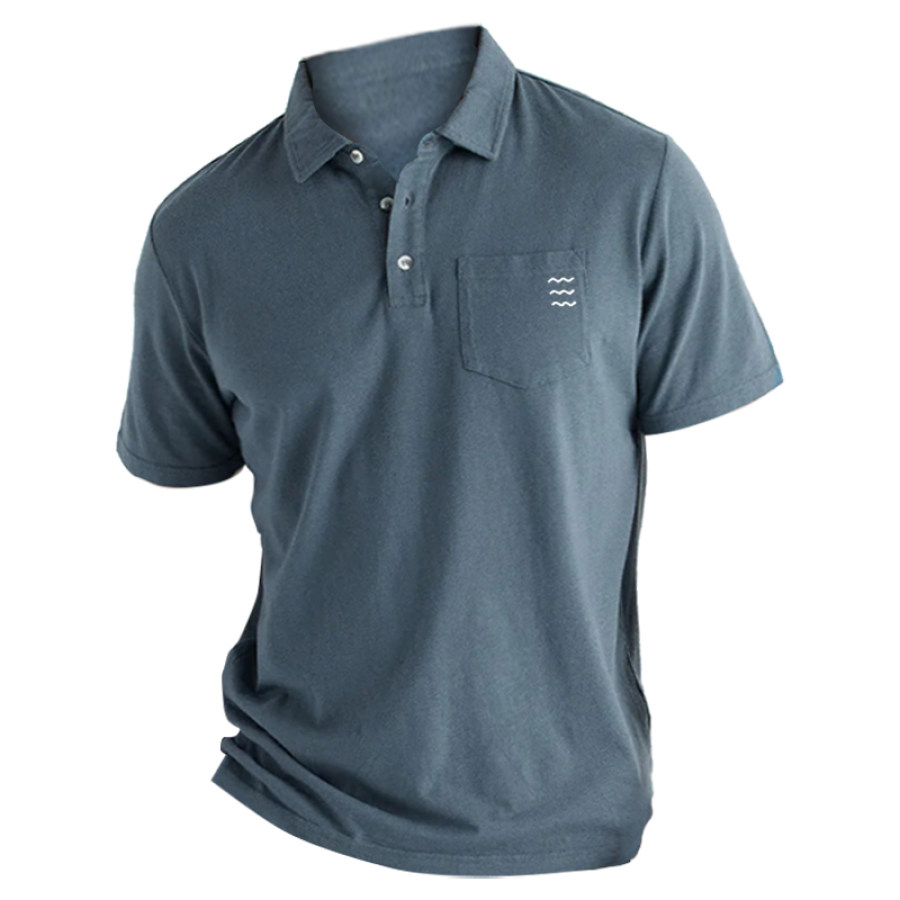 

Freefly Sea Fishing POLO Shirt Für Herren Lässiges Urlaubs-Kurzarm-T-Shirt