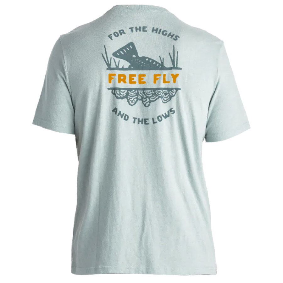 

Men's Freefly Sea Fishing T-shirt Casual Vacation Short-sleeved Tee