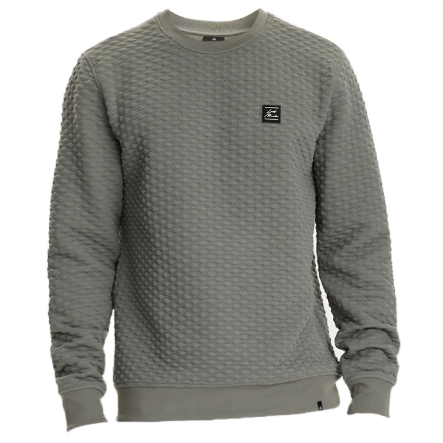 

Herren-Sweatshirt Mit Ausgefallener Struktur