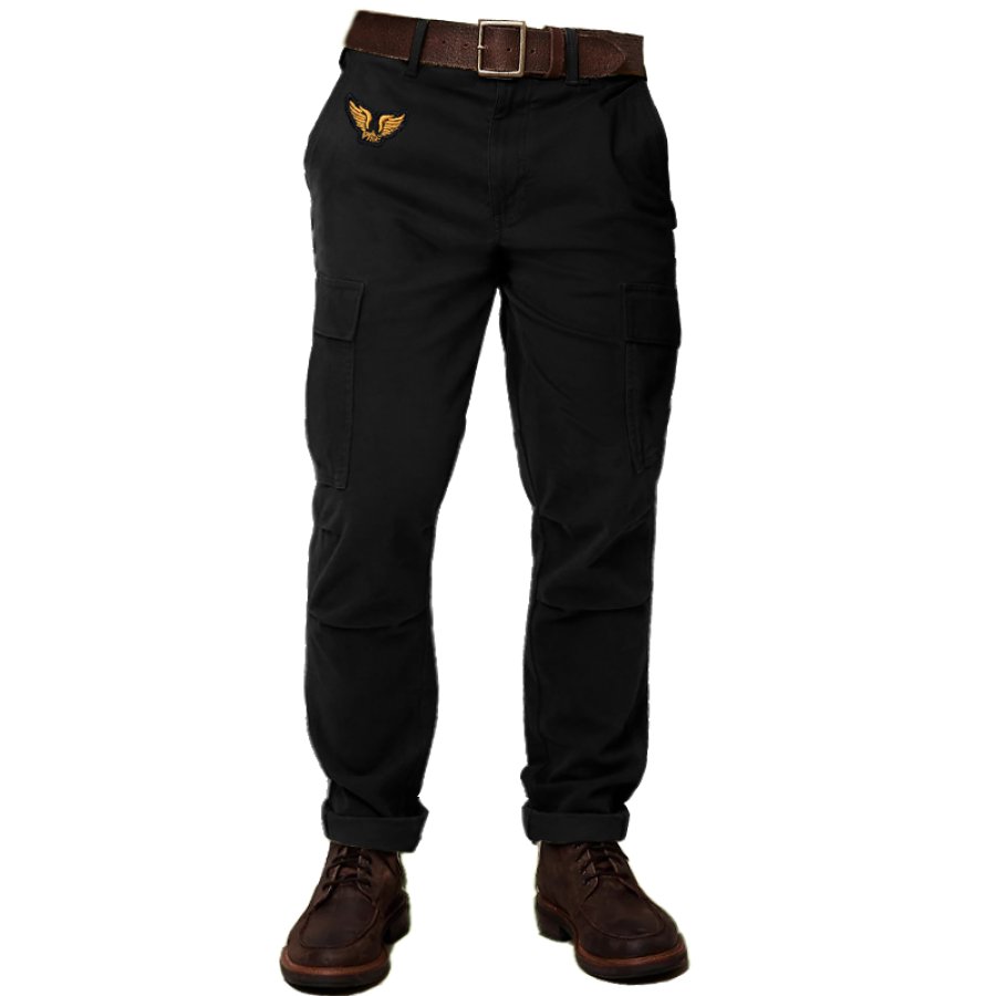 

Men's Retro Multi-Pocket Cargo Pants Outdoor Casual Tactical Pants