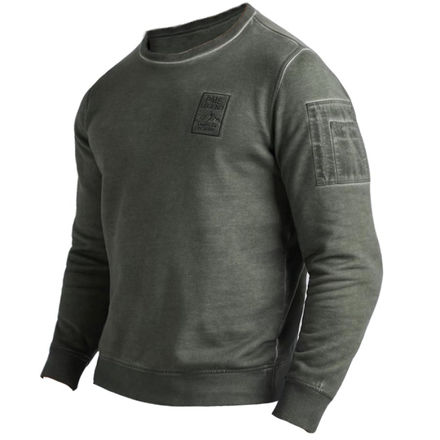 

Sweat-shirt Rétro Tactique MET Flight Pocket Pour Hommes