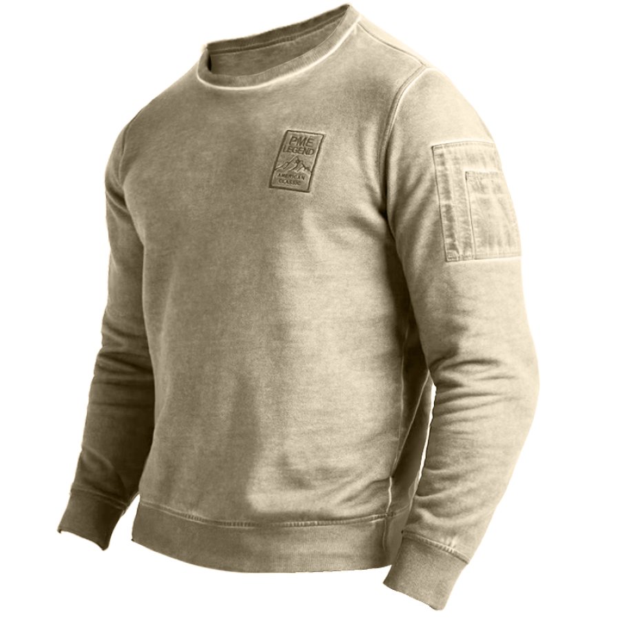 

Sweat-shirt Rétro Tactique MET Flight Pocket Pour Hommes