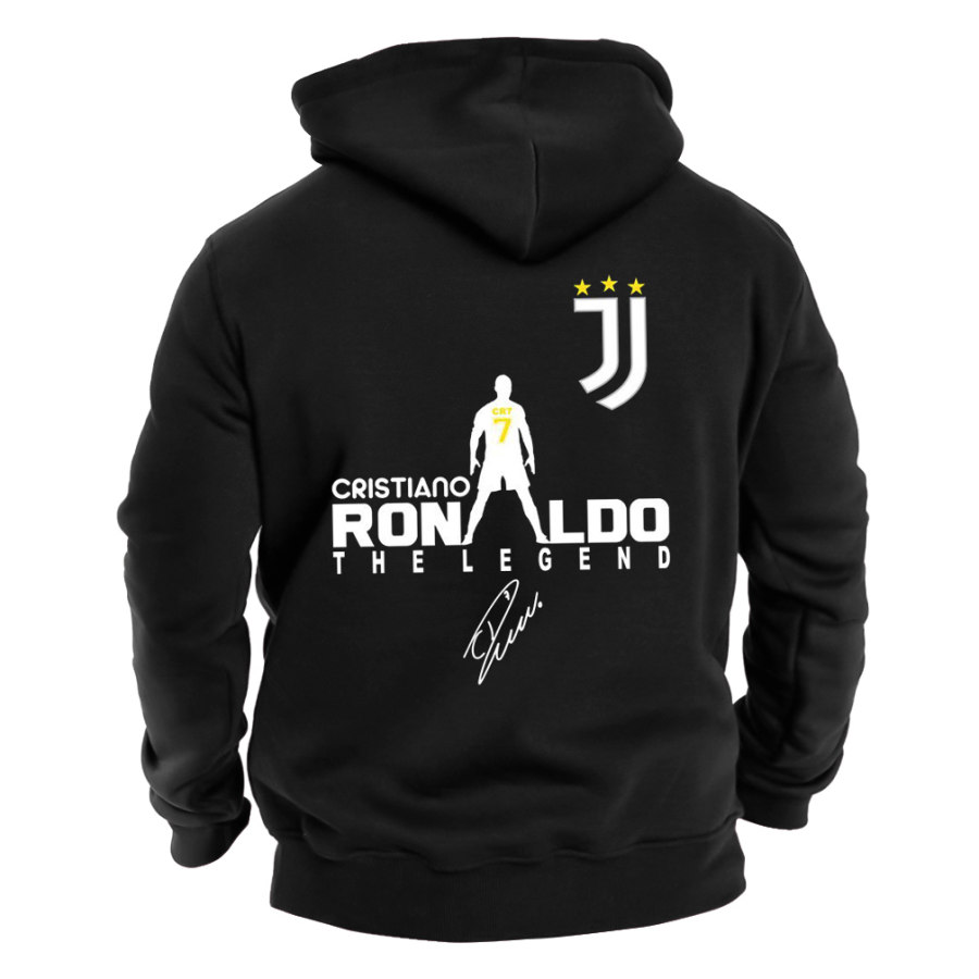 

Sudadera Con Capucha Para Hombre Ronaldo Print Tops Diarios De Manga Larga