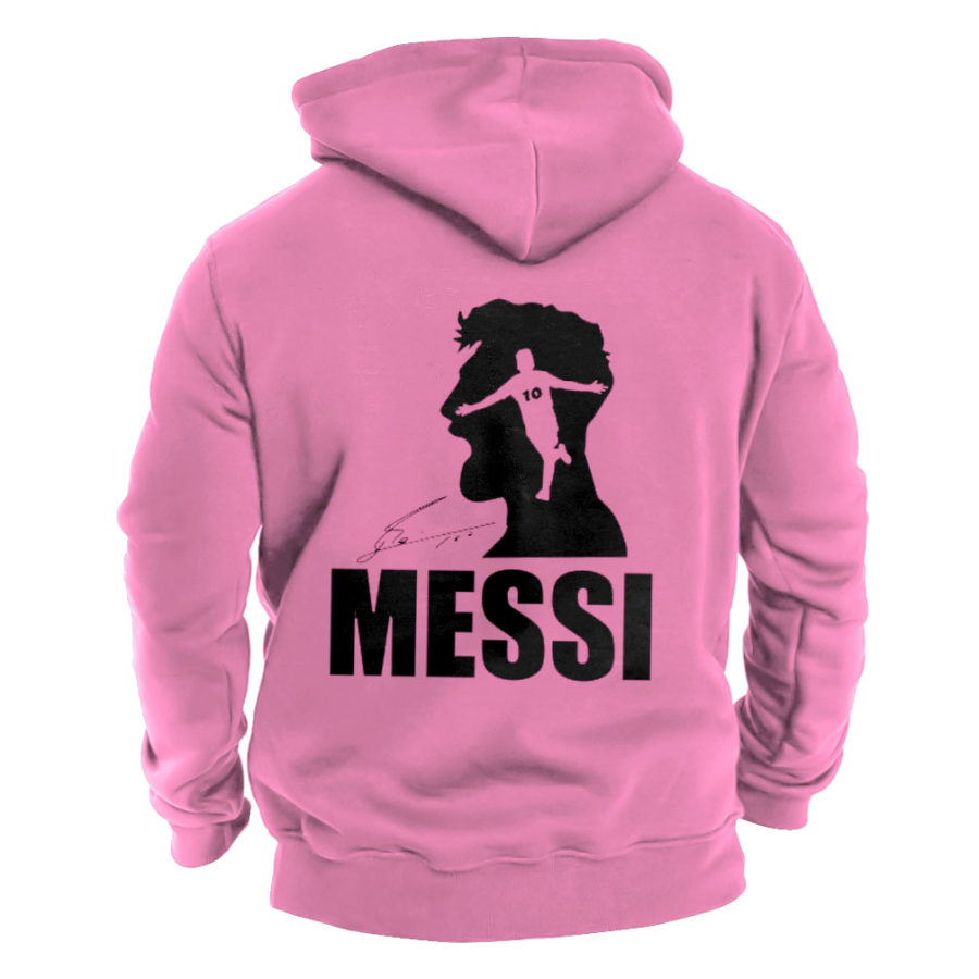 

Sudadera Con Capucha Para Hombre Con Estampado Messi Tops Diarios De Manga Larga