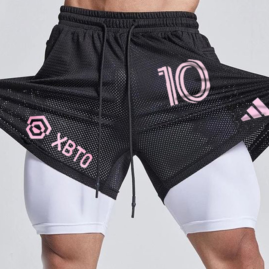 

Lässige Sportshorts Mit Fußball-Print Für Herren