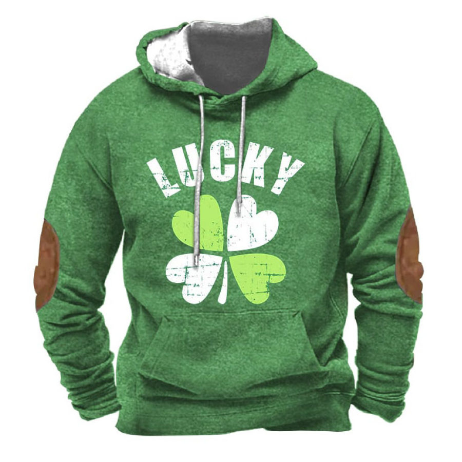 

Sudadera Con Capucha Para Hombre Lucky St. Patrick's Day Vintage Pocket Manga Larga Tops Diarios