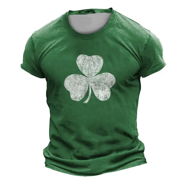 Men's St. Patrick's Day Shamrock Print Outdoor Daily Casual Short Sleeve Crew Neck T-Shirt - Cotosen.com Men's St. Patrick's Day Shamrock Print Outdoor Daily Casual Short Sleeve Crew Neck T-Shirt - Cotosen.com