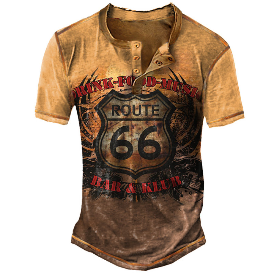 

Мужская футболка Route 66 Генри Road Trip футболка с коротким рукавом