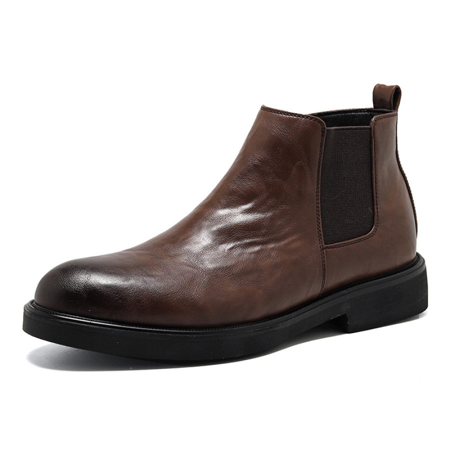 

Botas Martin Chelsea Con Cremallera Lateral Retro Para Hombre Zapatos Para Caminar Estilo Británico