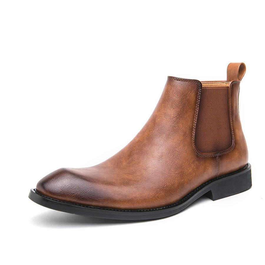 

Bottes Martin Chelsea Rétro à Fermeture éclair Latérale Pour Hommes Chaussures De Marche De Style Britannique