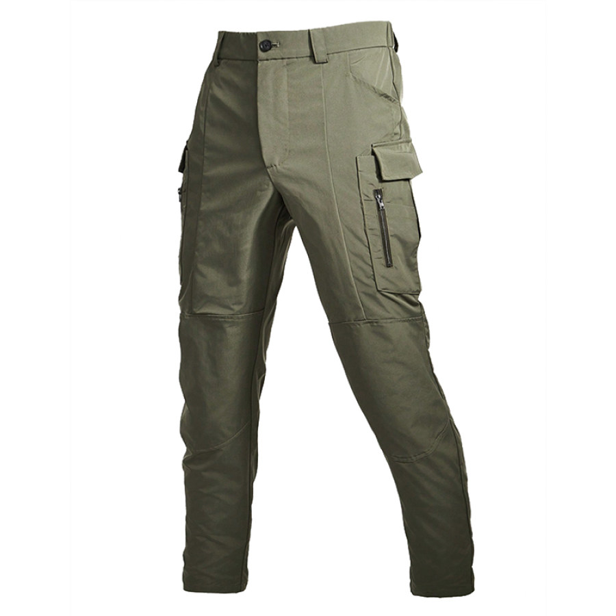 

Pantalon Cargo Décontracté Tissé à Jambe Droite Pour Hommes