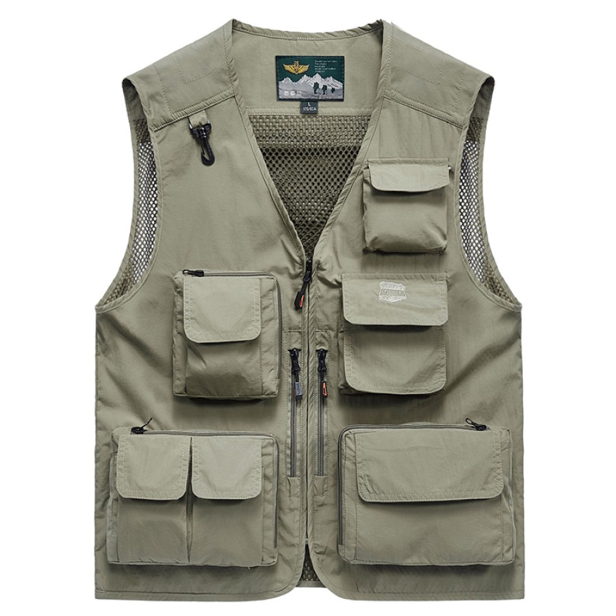 

Men's Casual Outdoor Removable Multi-functional Travel Mesh Quick-drying Fishing Vest