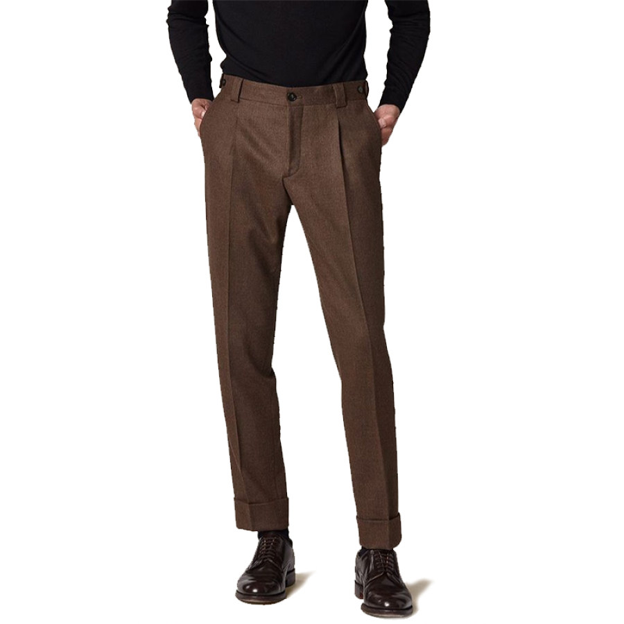 

Pantalón Business Sasual Marrón Para Hombre