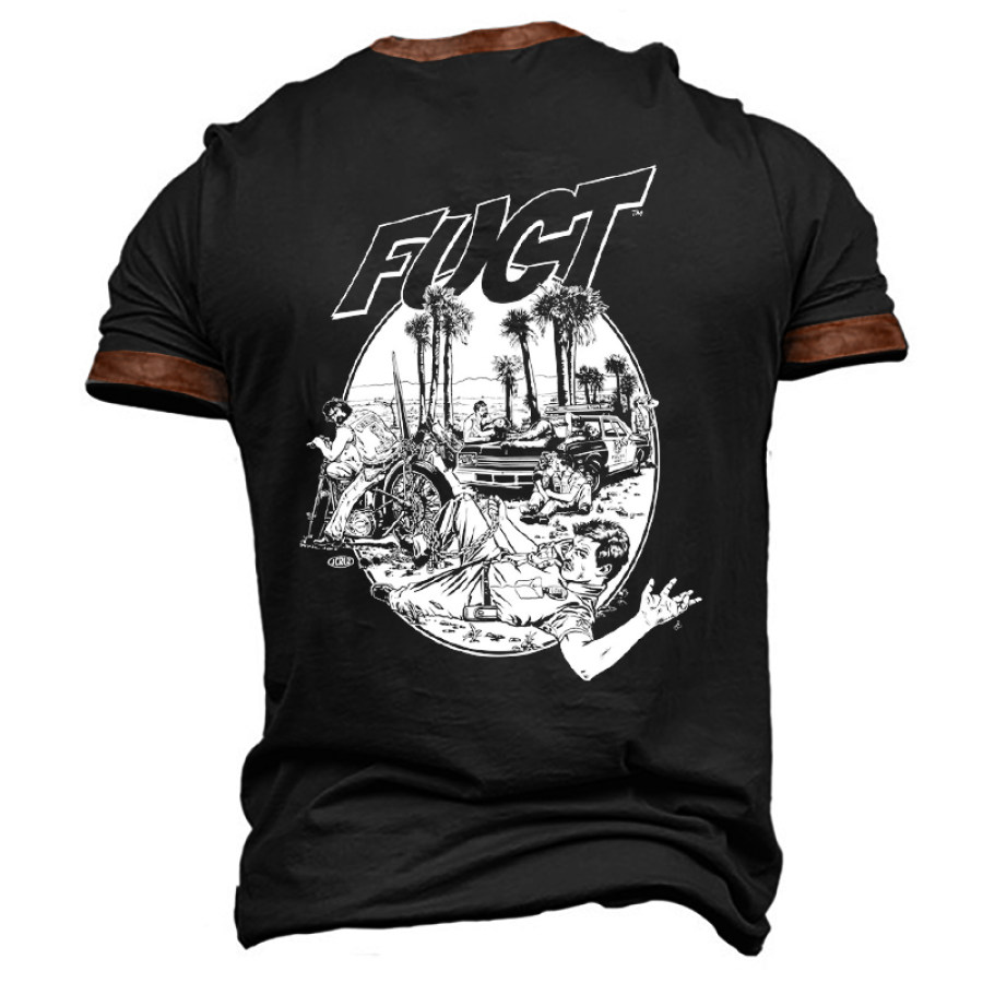 

Fuct Motorrad-Grafik-T-Shirt Für Herren