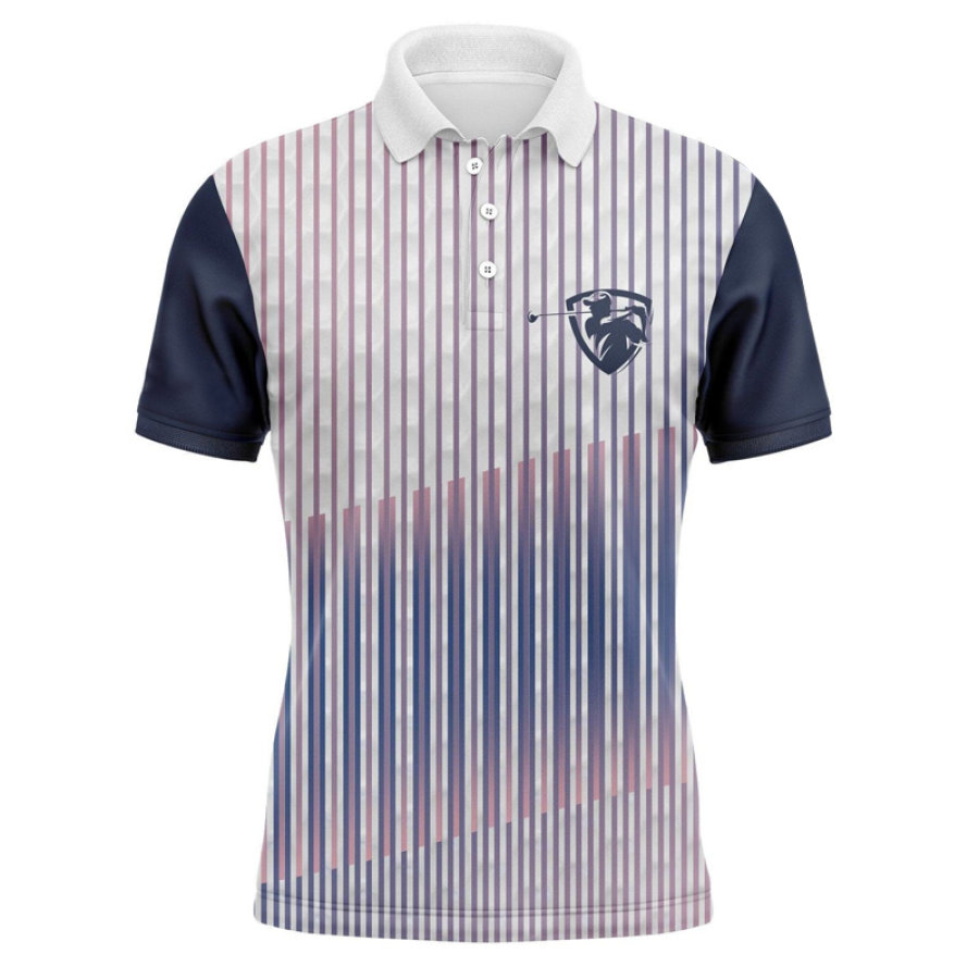 

Herren Golf Club Poloshirt Lässiges Sport-Revers-T-Shirt
