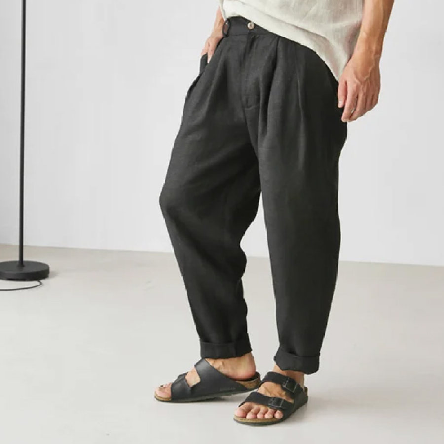 

Pantalon De Jogging Décontracté En Lin Pour Hommes