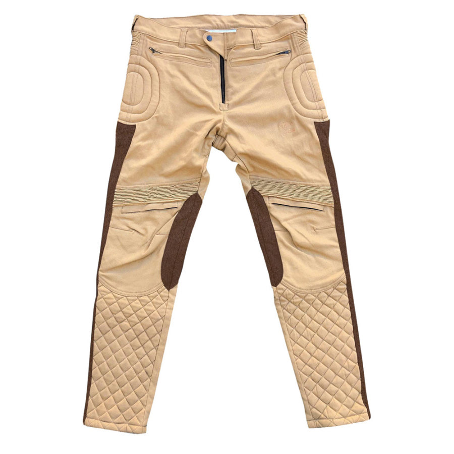 

Pantalon De Moto Pour Hommes Pantalon D'extérieur Vintage En Coton Avec Poche Zippée