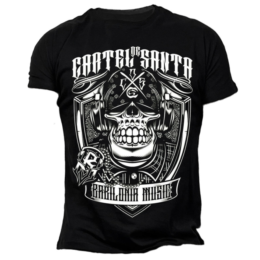 

Mexican Chicano Skull Tattoo Graphic T-shirt