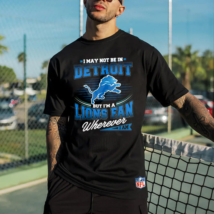 

Camiseta Extragrande De Manga Corta Del Super Bowl De La NFL Detroit Lions Para Hombre