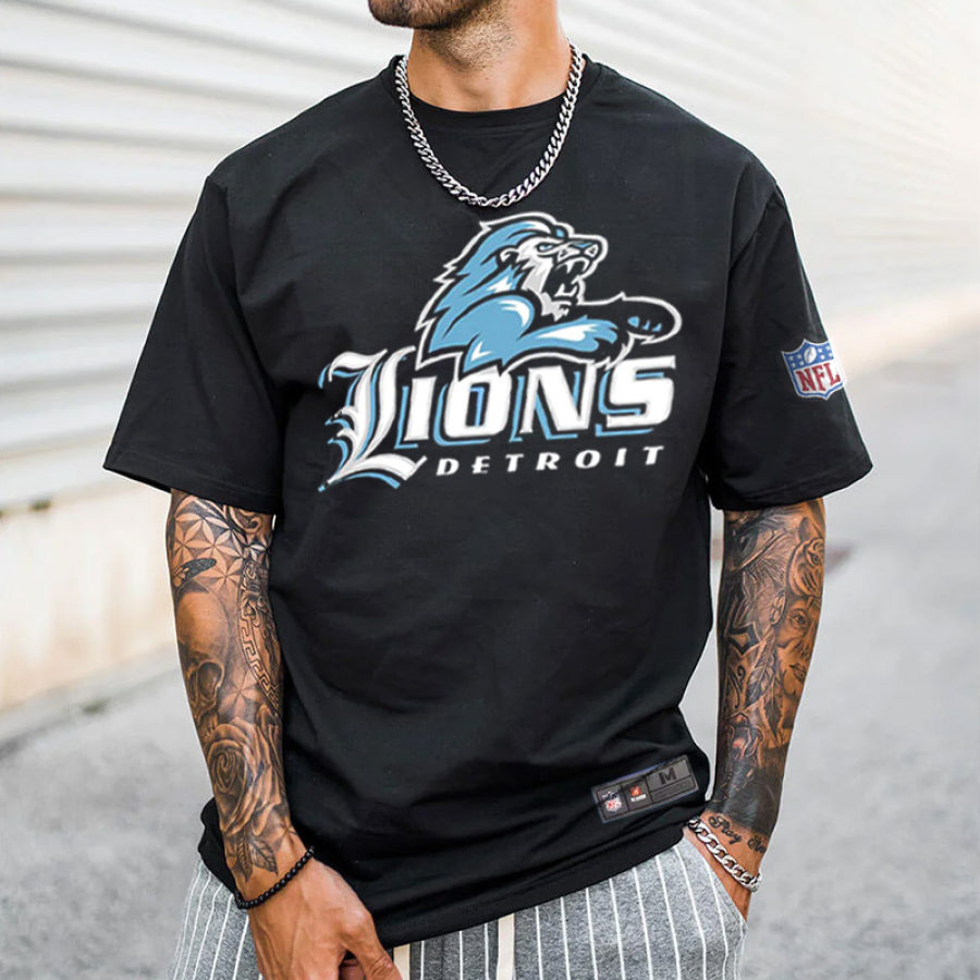 

Detroit Lions NFL Super Bowl Oversize-Kurzarm-T-Shirt Für Herren