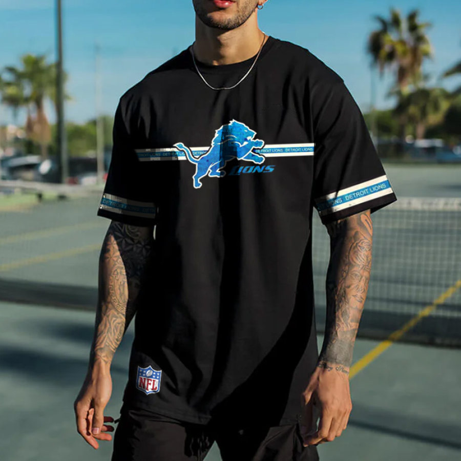 

Detroit Lions NFL Super Bowl Oversize-Kurzarm-T-Shirt Für Herren