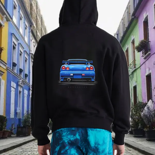 Ferrari Racing Sports Competition Print Hoodie Sweatshirt - Cotosen.com