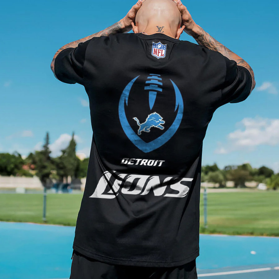 

Detroit Lions NFL Super Bowl Oversize-Kurzarm-T-Shirt Für Herren