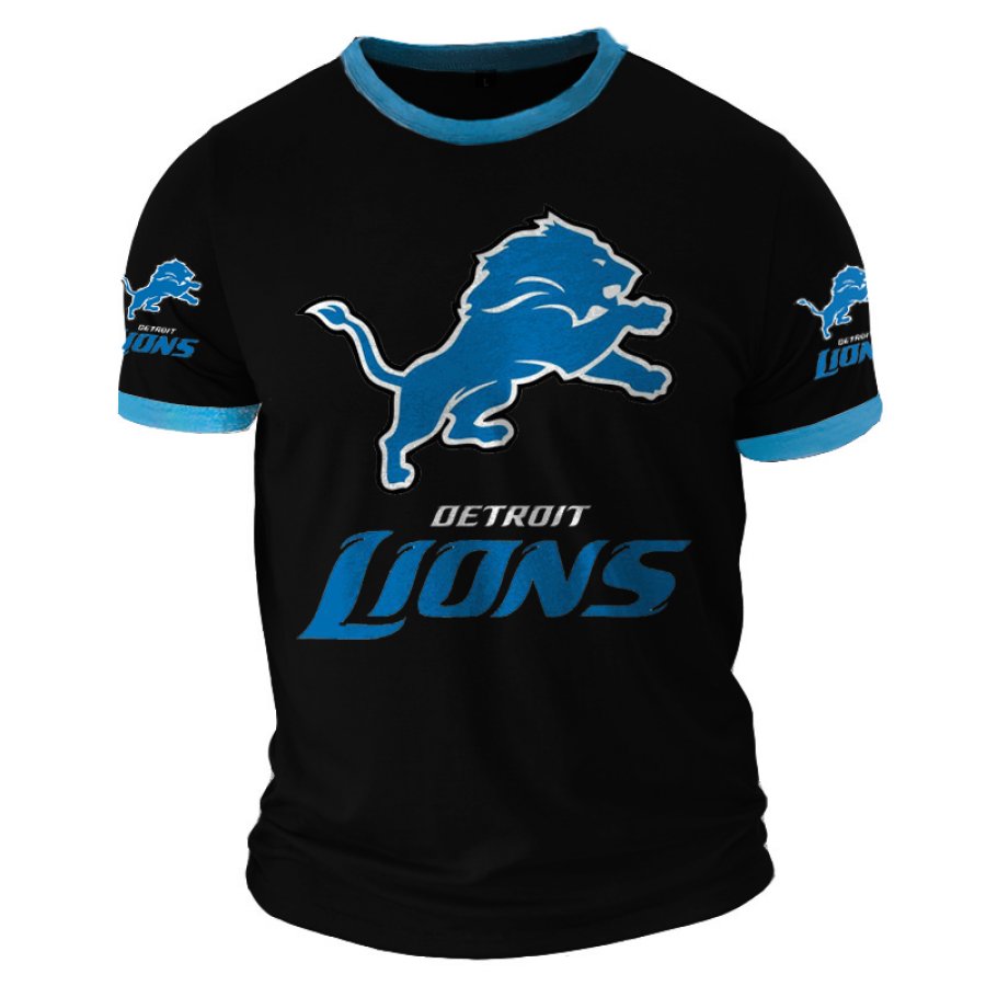 

Camiseta Vintage De Los Leones De Detroit Para Hombre