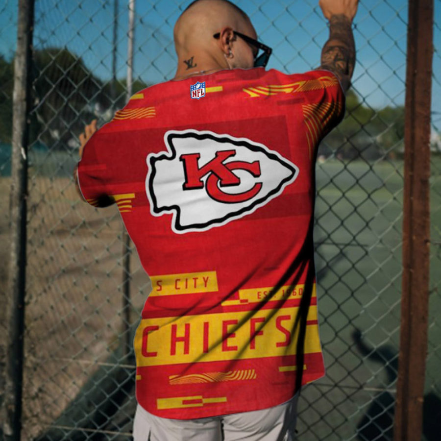

Camiseta Extragrande De Manga Corta Del Super Bowl De La NFL Kansas City Chiefs Para Hombre