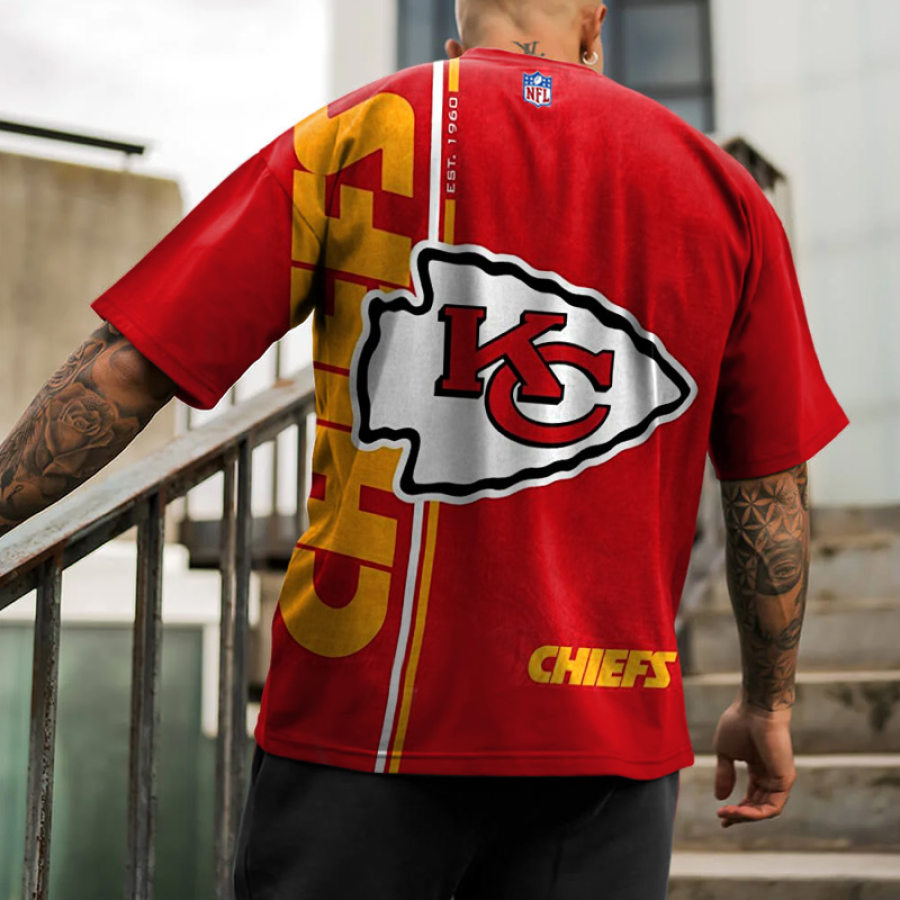 

Camiseta Extragrande De Manga Corta Del Super Bowl De La NFL Kansas City Chiefs Para Hombre