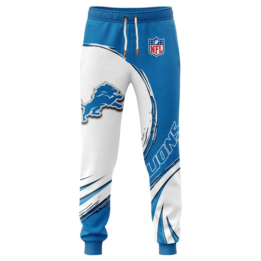 

Men's Detroit Lions NFL Printed Super Bowl Casual Track Pants