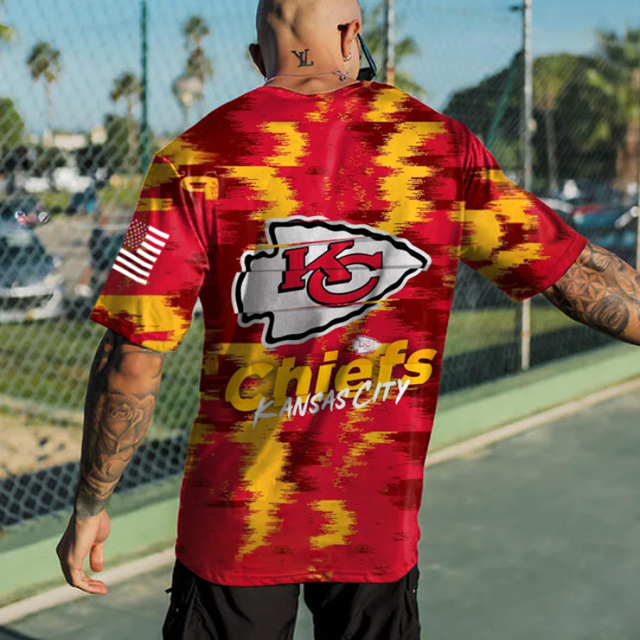 

Camiseta Extragrande De Manga Corta Del Super Bowl De La NFL Kansas City Chiefs Para Hombre