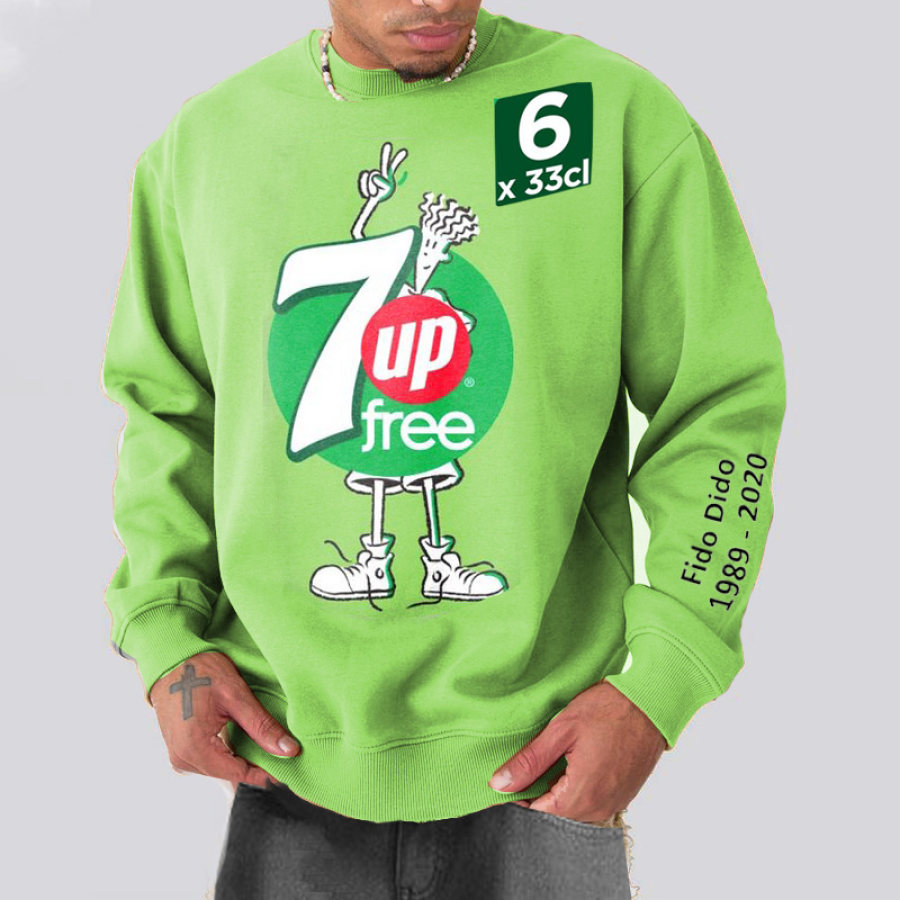 

Oversize Sports (1989-2020) Fido Dido 7Up Pullover Sweatshirt