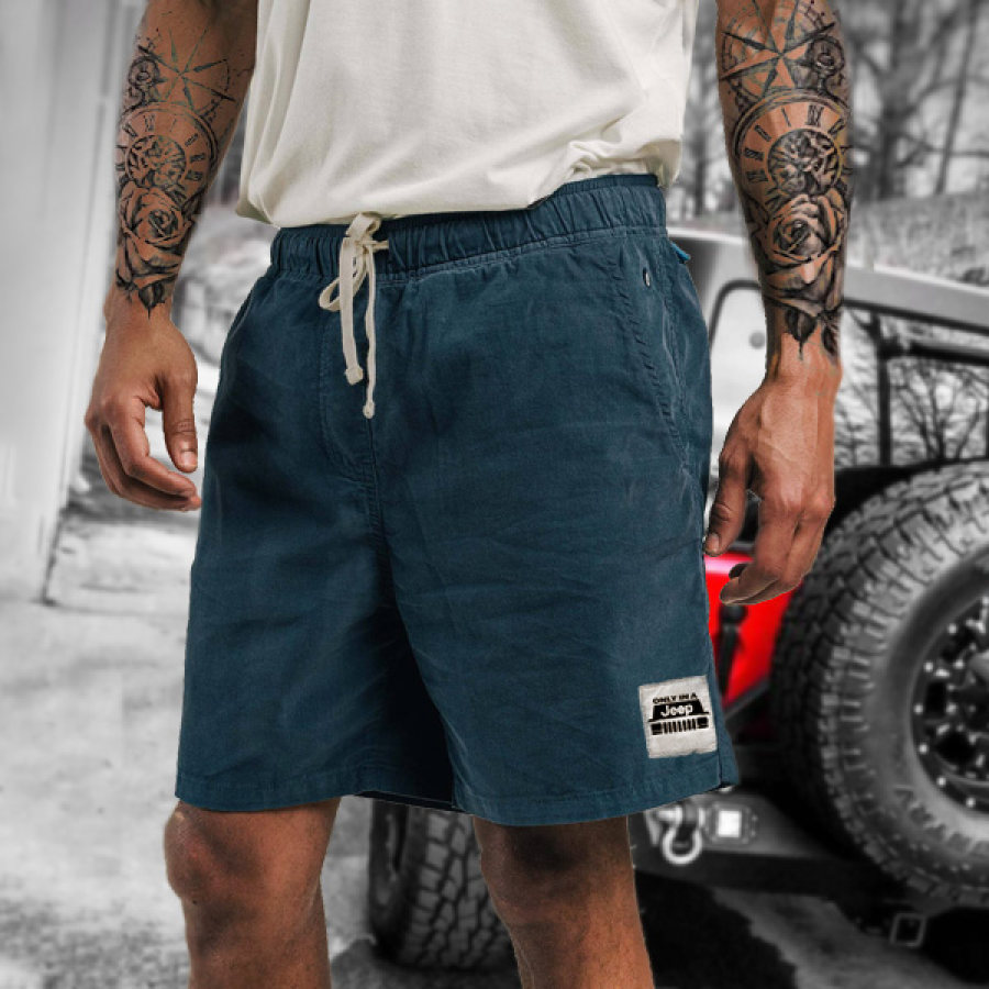 

Men's Jeep Motorcycle Riding Casual Corduroy Shorts