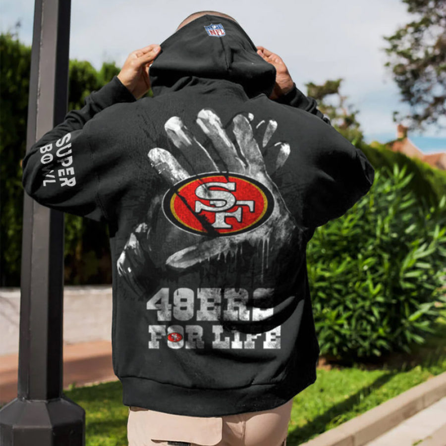 

Sweat à Capuche Surdimensionné Pour Hommes Des San Francisco 49ers NFL Super Bowl