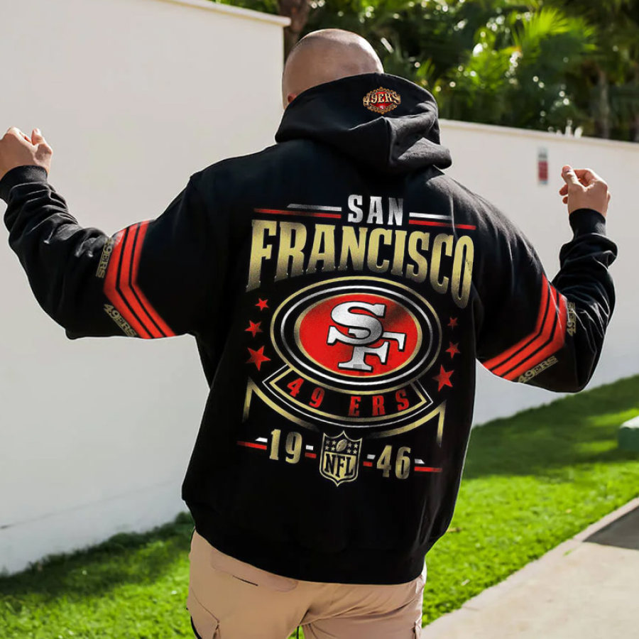 

Sweat à Capuche Surdimensionné Pour Hommes Des San Francisco 49ers NFL Super Bowl