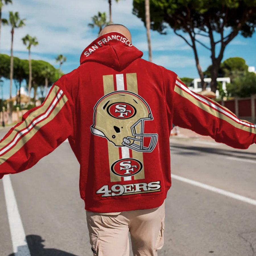 

Sweat à Capuche Surdimensionné Pour Hommes Des San Francisco 49ers NFL Super Bowl