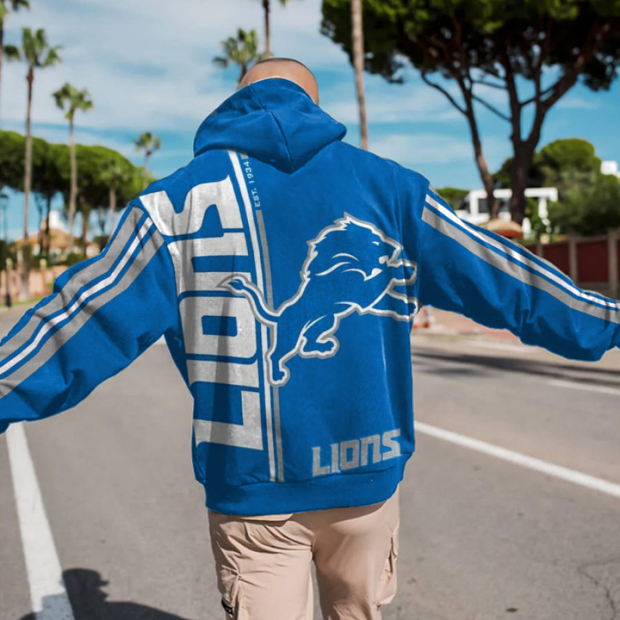 

Sweat à Capuche Surdimensionné Pour Hommes Des Detroit Lions NFL Super Bowl