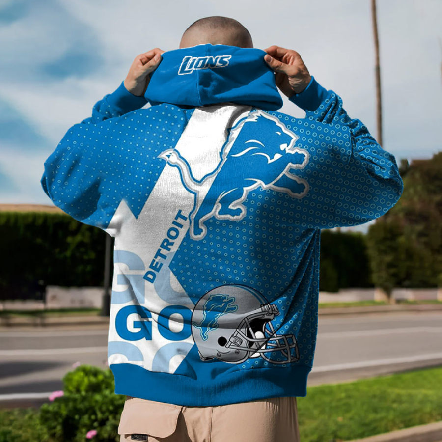 

Sudadera Con Capucha Extragrande Del Super Bowl De La NFL Detroit Lions Para Hombre