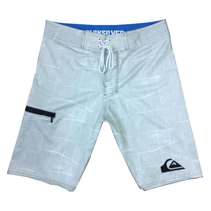 

Quiksilver Short De Surf Pour Homme Avec Poche Zippée Et Cordon De Serrage 45 7 Cm