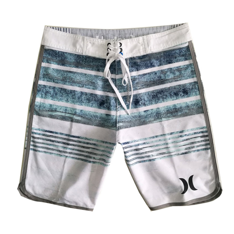 

Hurley Short De Surf à Rayures Avec Cordon De Serrage Pour Homme 45 7 Cm