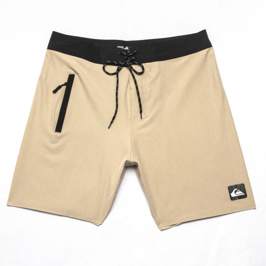 

Quiksilver Herren-Surfshorts In Khaki 18 Zoll Mit Reißverschlusstasche Und Kordelzug
