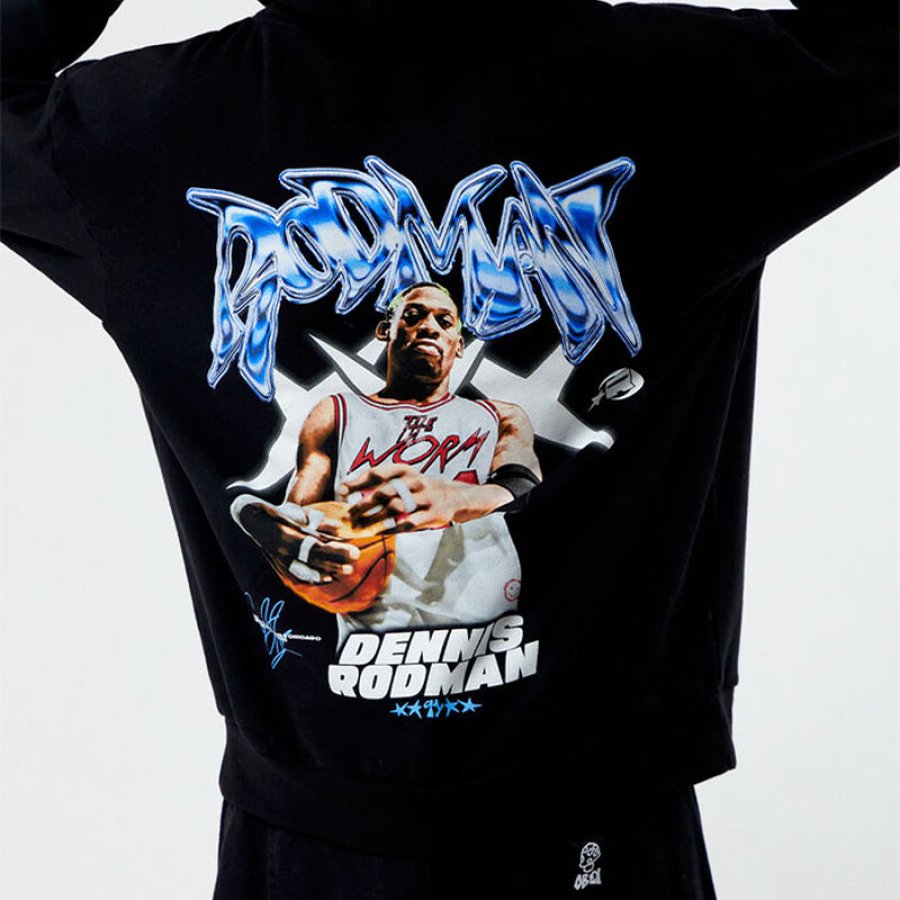 

Dennis Rodman Flyy-Schriftzug-Hoodie