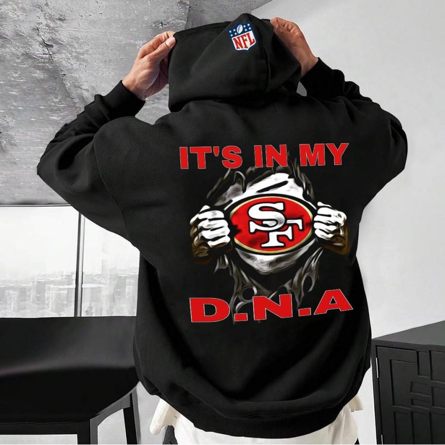 

Sudadera Con Capucha Extragrande Informal Con Estampado NFL De Los San Francisco 49ers Para Hombre