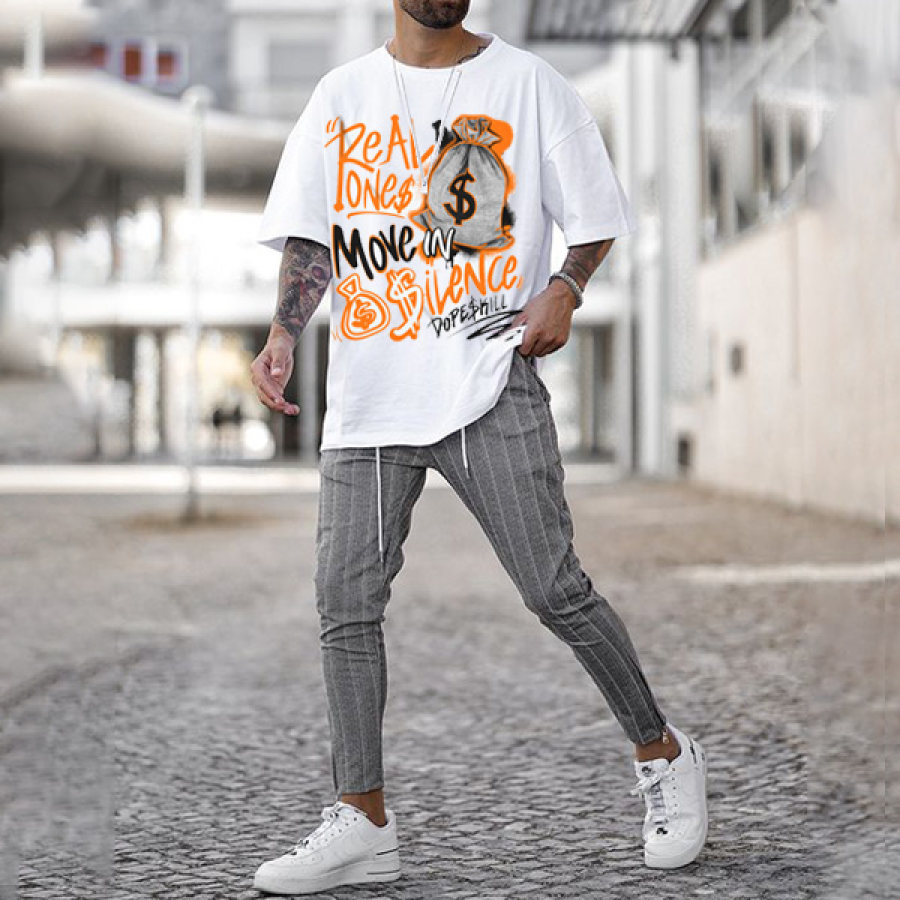 

Übergroßes T-Shirt Mit „Move In Silence“-Grafik Von Real Ones