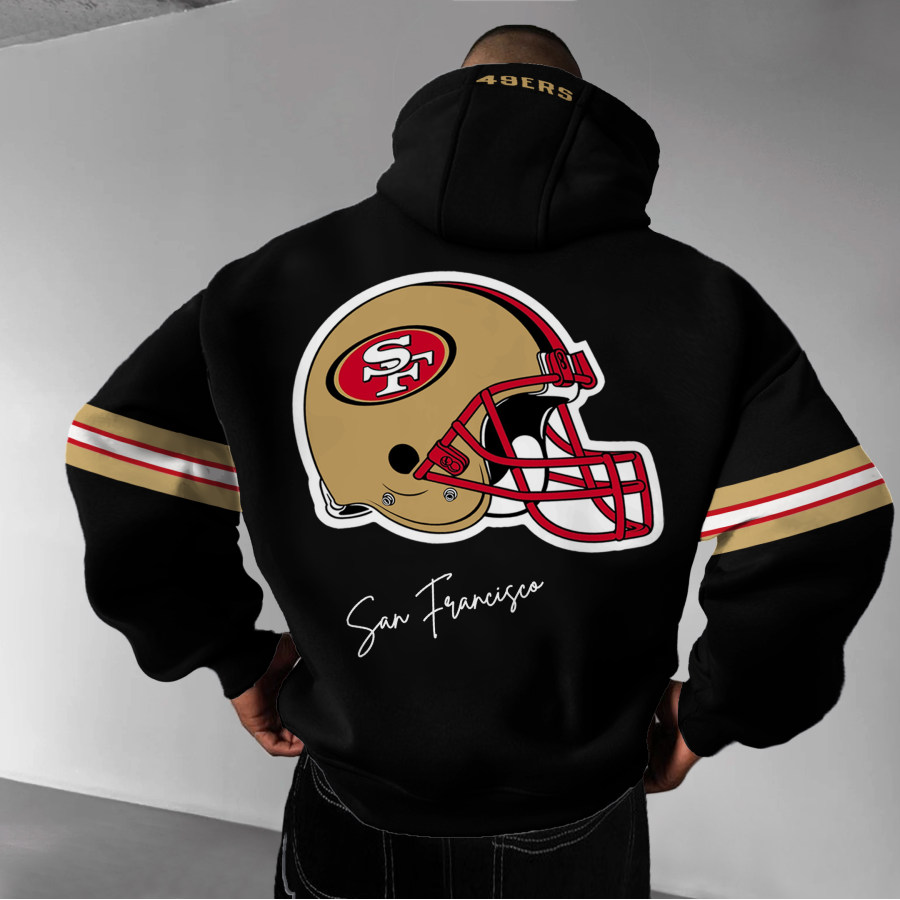 

Sweat à Capuche Surdimensionné Unisexe Super Bowl 49ers NFL Football Américain
