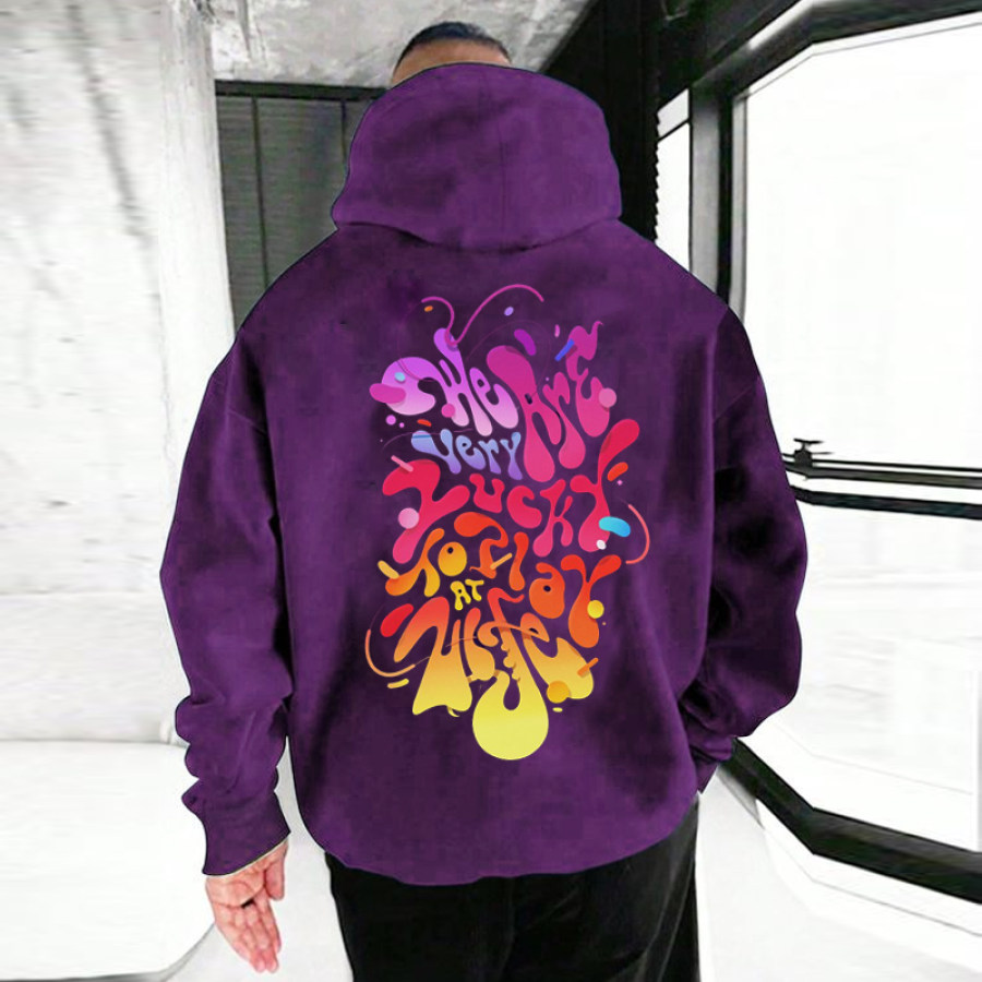 

Sudadera De Pareja Con Estampado De Graffiti Para Hombre